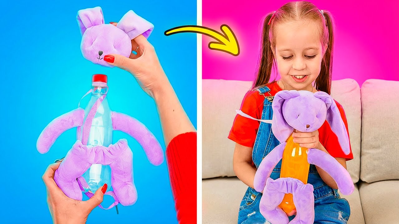 🎨 Fun DIY Crafts for Kids! Bunny Bottle And More Creative Ideas! 😊