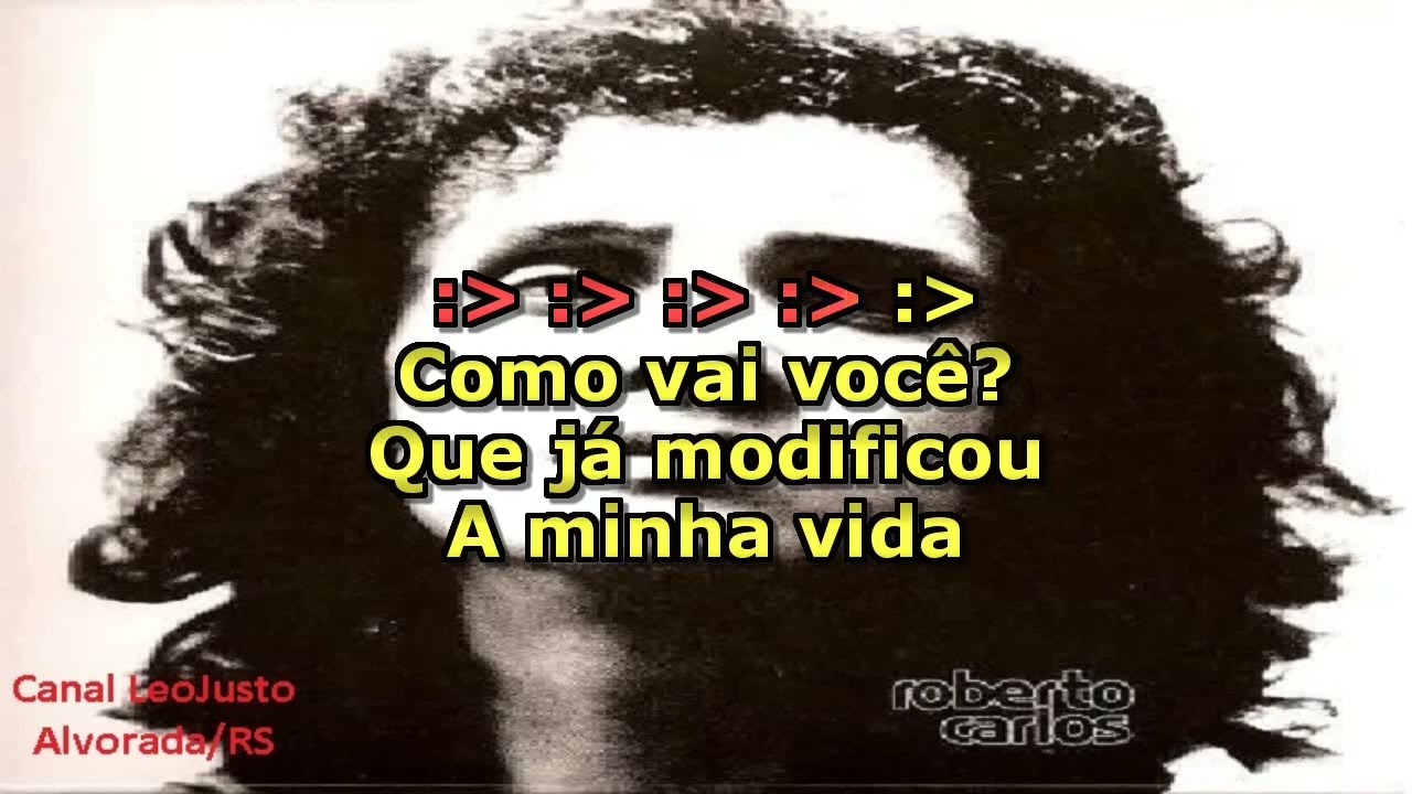 Como Vai Você _ Roberto Carlos _ Karaokê (música original)