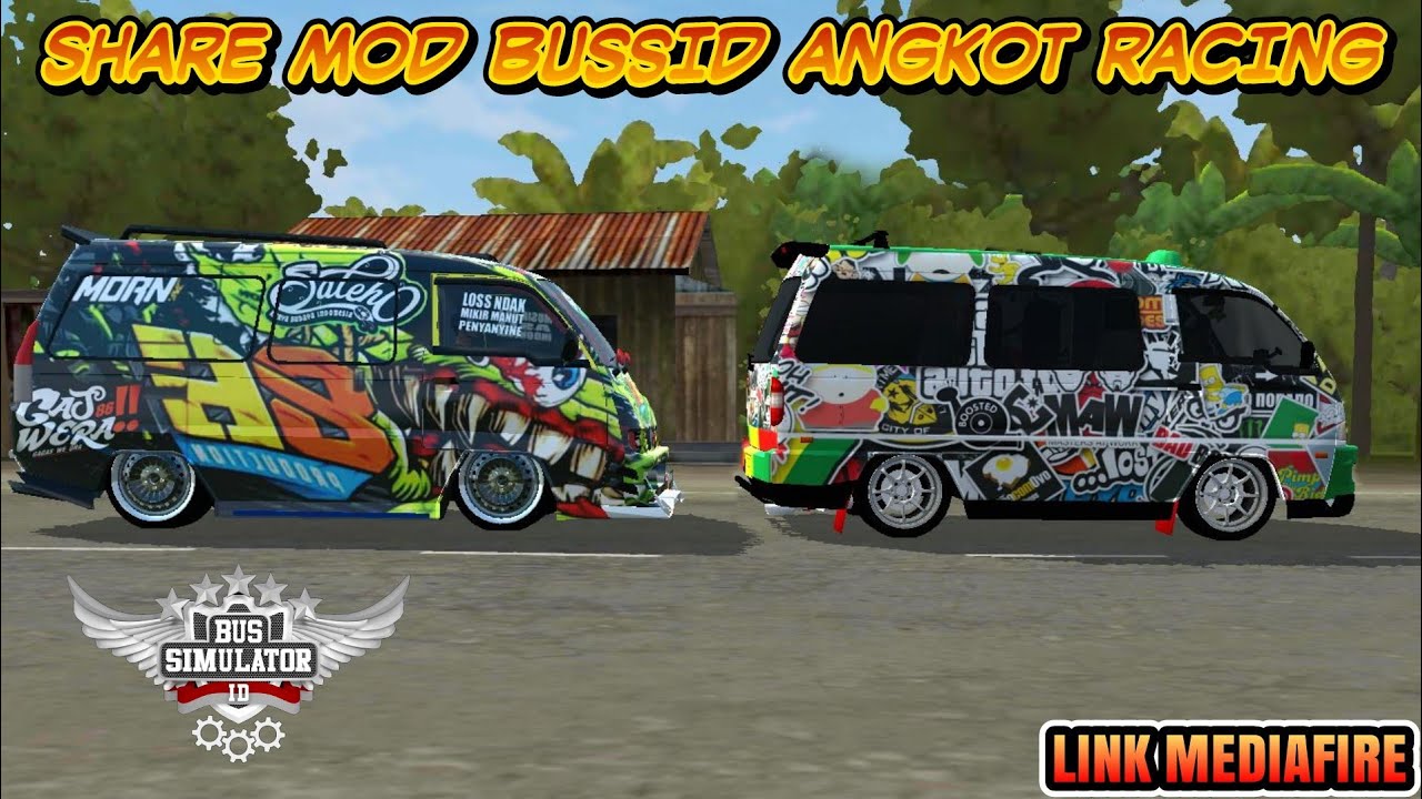 Share Mod Bussid Angkot Racing !! LINK DOWNLOAD MEDIAFIRE , NO PW , NO RECEH