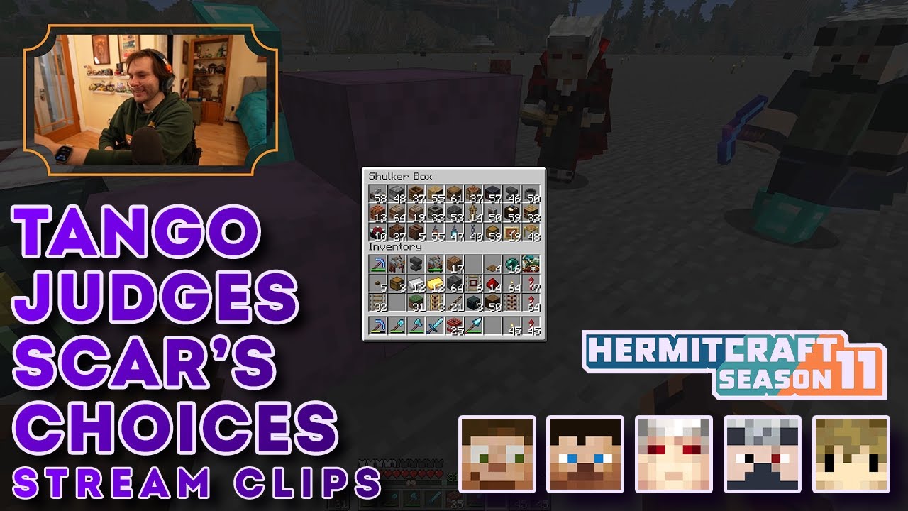 @TangoTekLP Judges @GoodTimesWithScar's Workstation Chest | Stream Clips | Hermitcraft Season 11