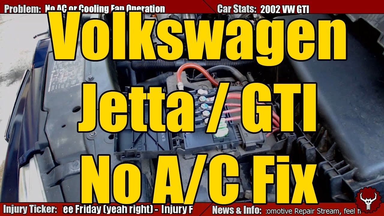 VW Jetta, Beetle, Golf & GTI Mk4 No AC Fix