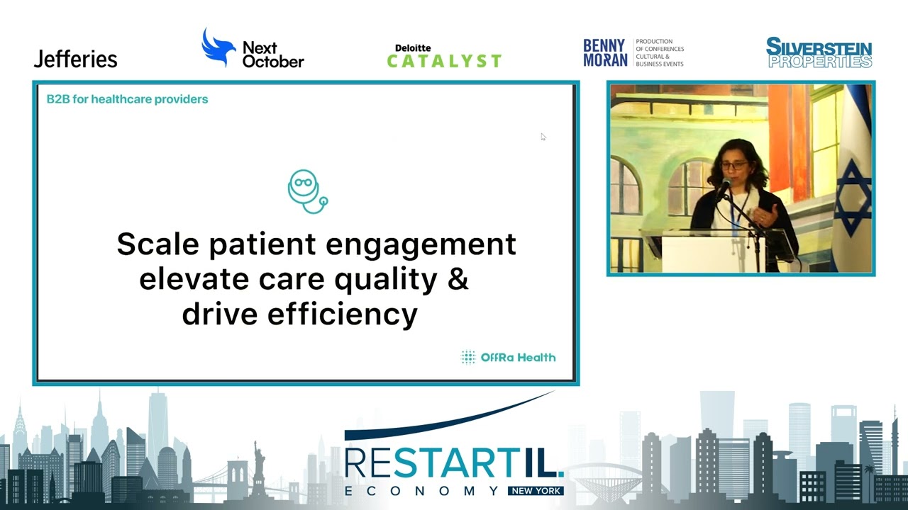 Restart IL Economy NY,Session 2: Israeli Innovation - Med Tech, Pitchs
