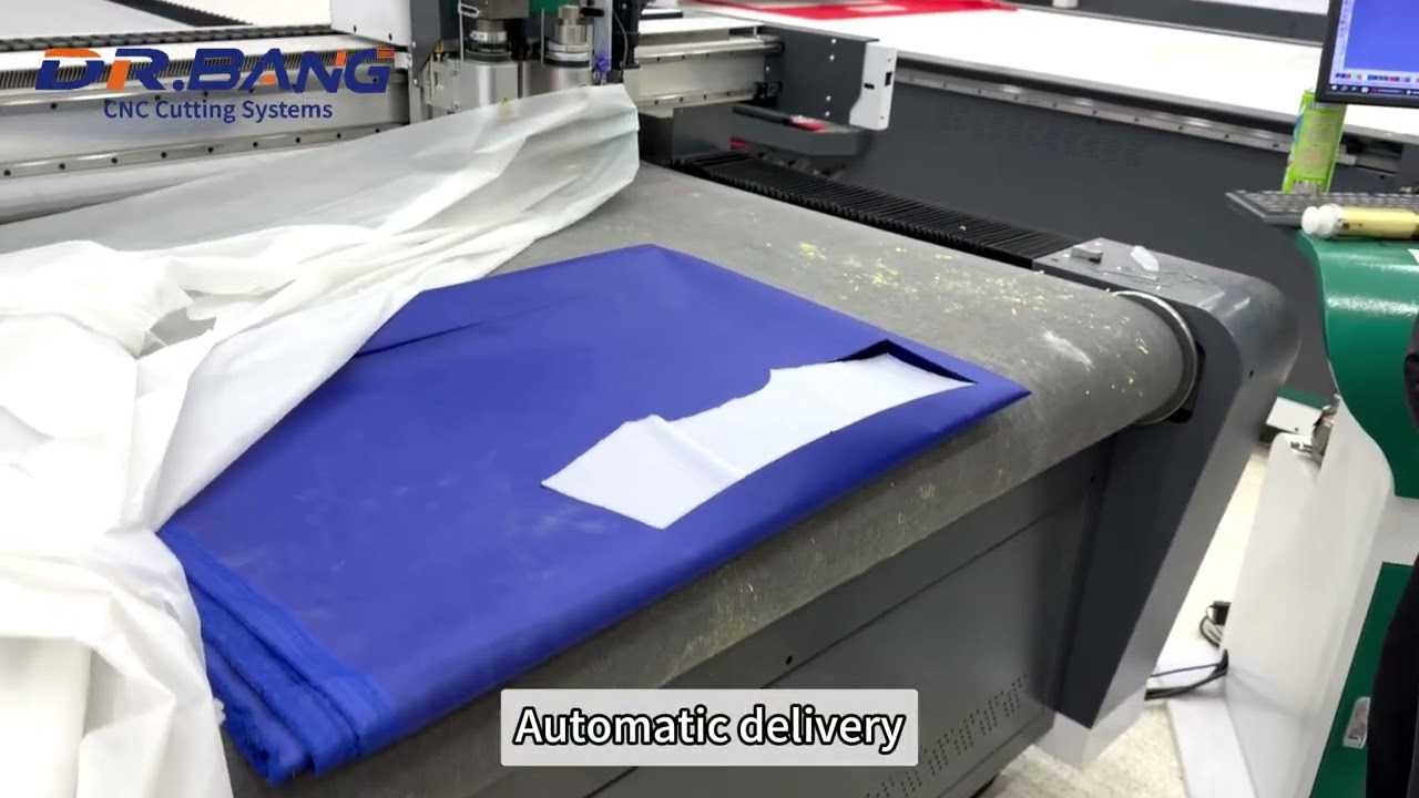 Multi-layer PVC fabric cutting machine