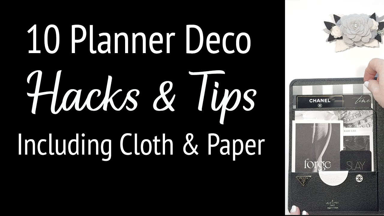 10 Planner Hacks and Tips to Customize Your Luxury Planner Using Deco