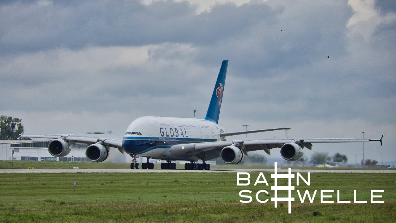 Gigant der Lüfte: Landung eines A380 am Flughafen Dresden