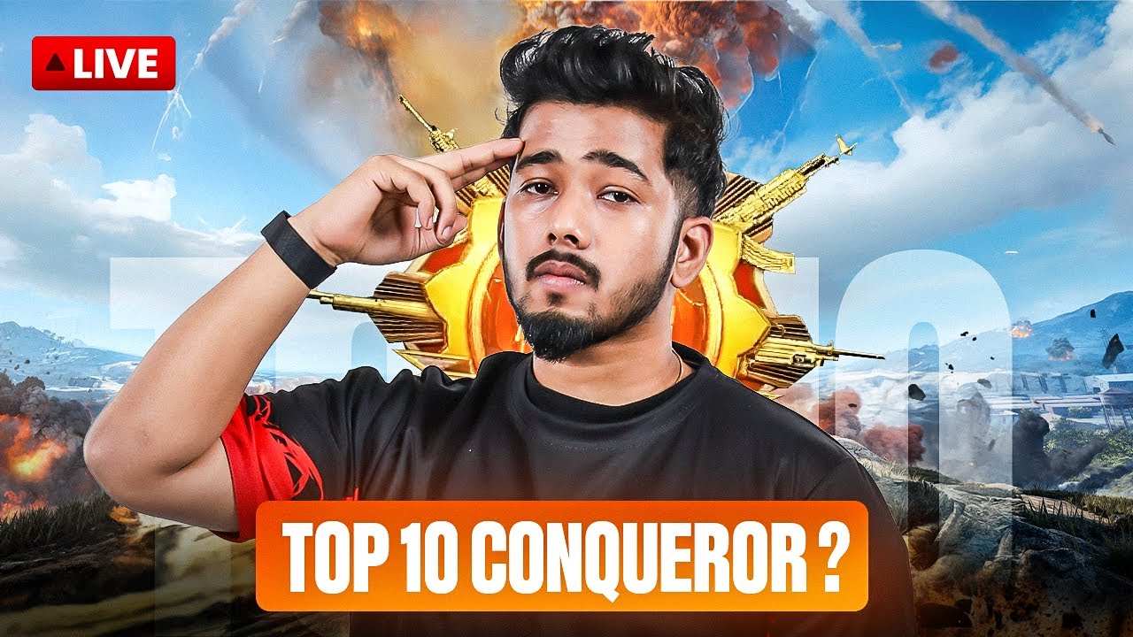 TOP 10 CONQUEROR ??? | SCOUT IS LIVE w BGMI | #iQOO