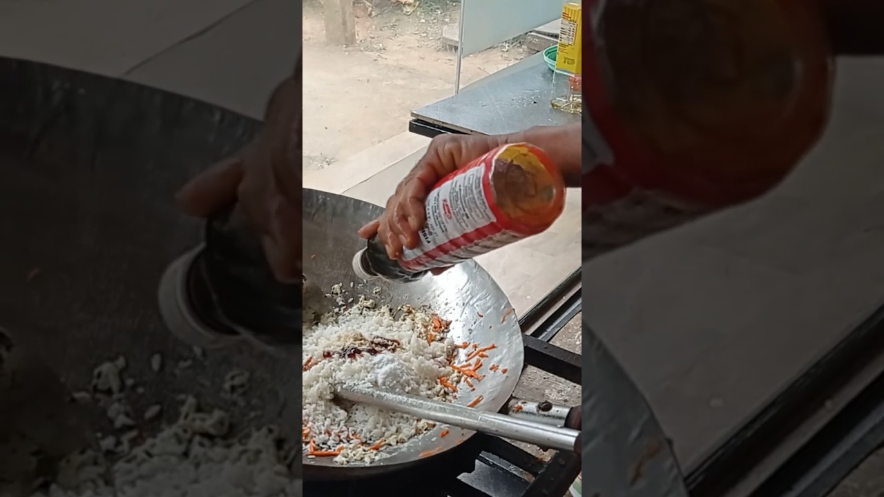 රයිස් එකට දාන දේවල් Crispy Fried Chicken Fried Rice Sri Lanka 