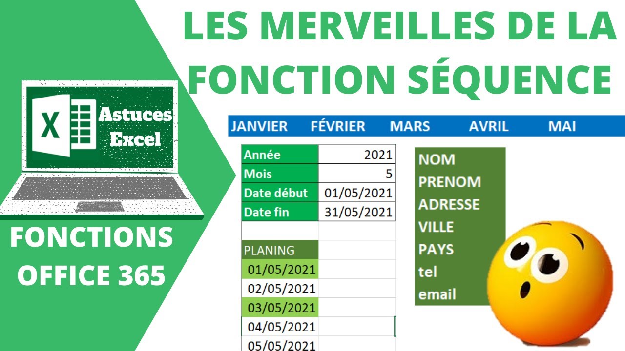 Une nouvelle façon plus simple de créer des listes sur Excel avec la fonction séquence