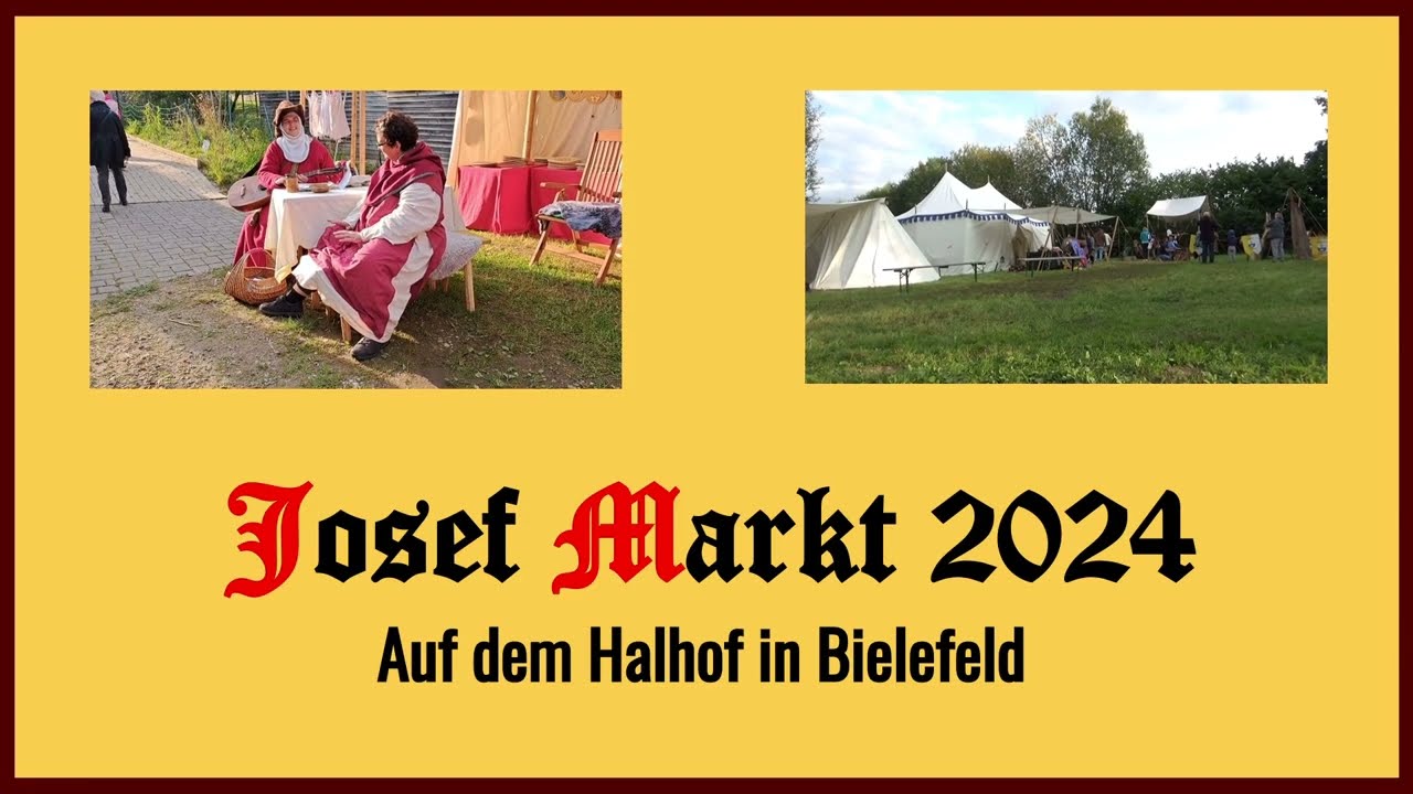 Josef Markt 2024 -Mittelaltermarkt auf dem Halhof in Bielefeld-