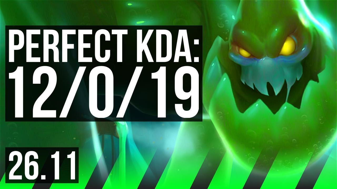 ZAC vs HECARIM (JGL) | Perfect KDA: 12/0/19 | EUW Grandmaster | 26.11