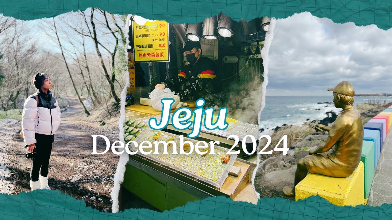 🇰🇷 Jeju | December 2024 | Rainbow Coastal Road, Saryeoni Forest, Dongmun Market