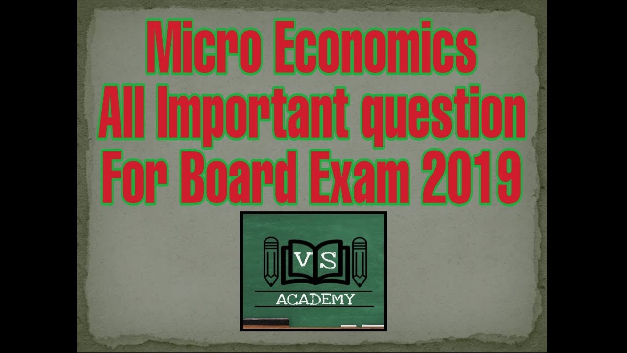 Important Questions of Economics for Board Exam 2020 | Hsc imp question | 2020 hsc question