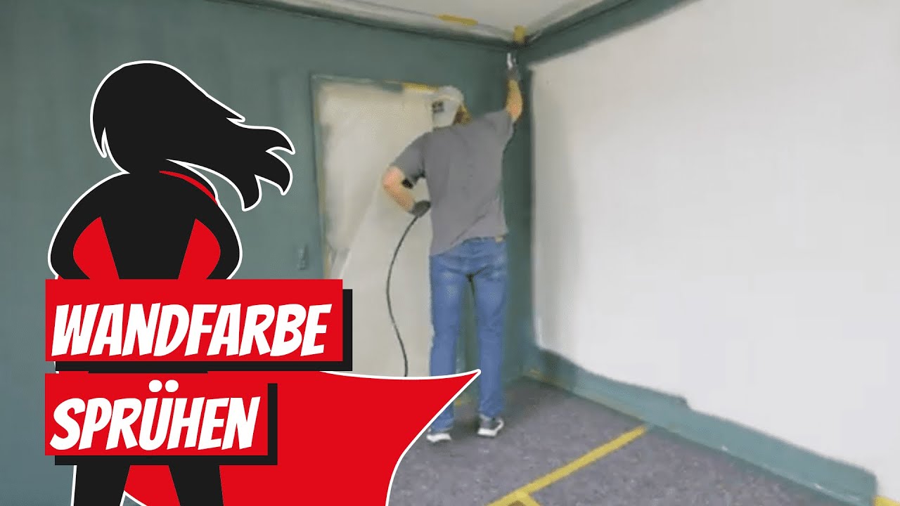 Wandfarbe sprühen | Bauhelden