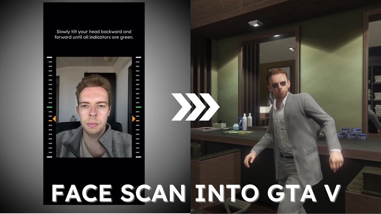 Playing as YOURSELF in GTA V - Face Scan