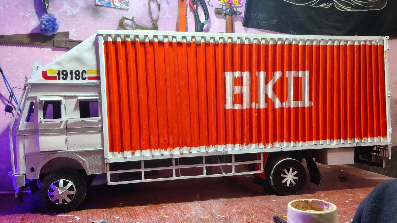 Paint work on Container truck model 😍|| New vlog