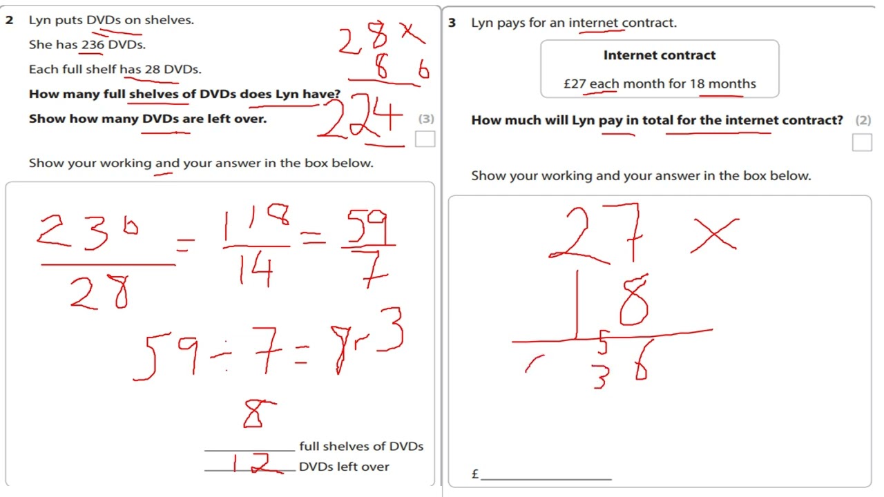 FUNCTIONAL SKILLS ENTRY LEVEL 3 MATHS SECTION A PAST PAPER WALKTHROUGH