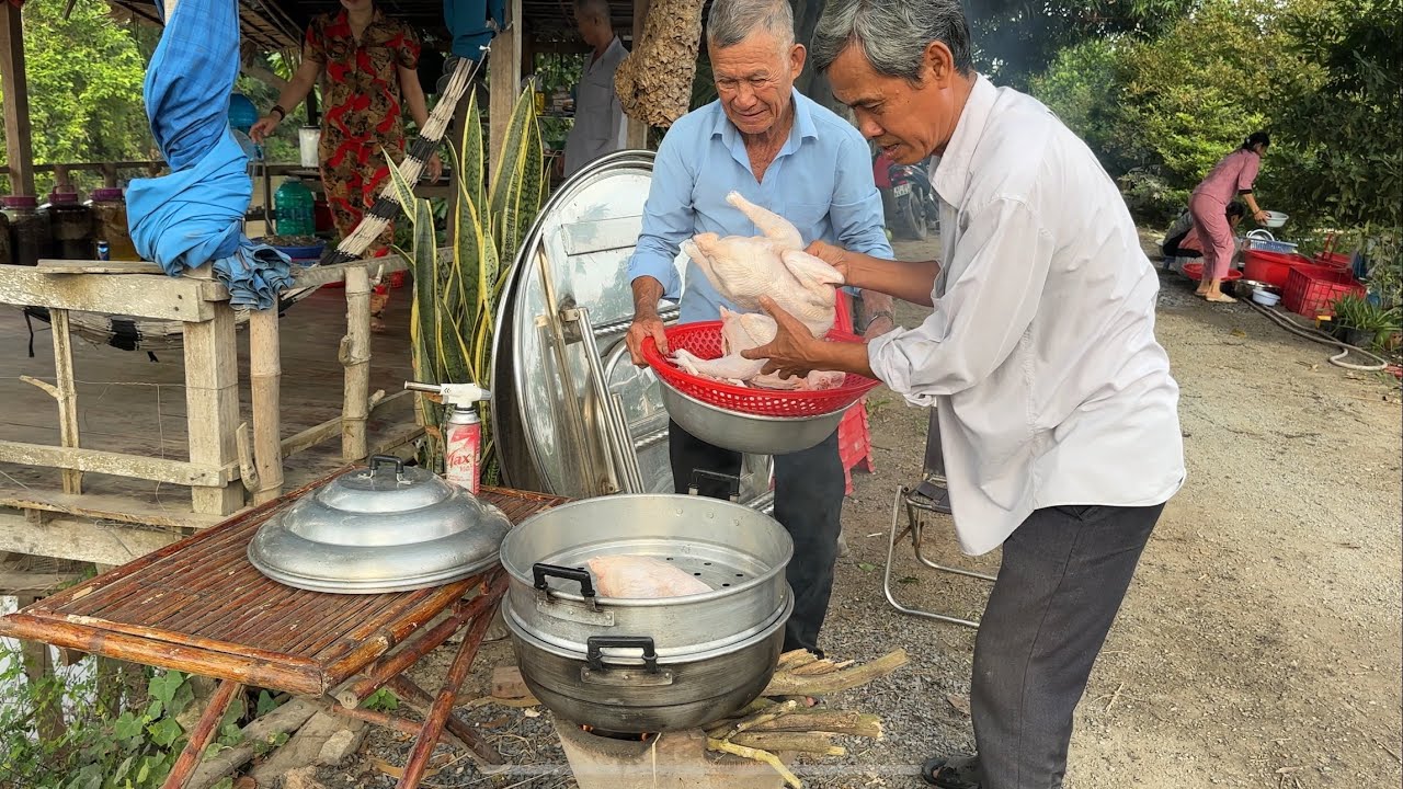 Bác Ba Làm Món Này Khách Đến Ăn Ai Cũng Khen Đúng Chất Đám Giỗ Miền Tây.Góc Làng Quê#1667