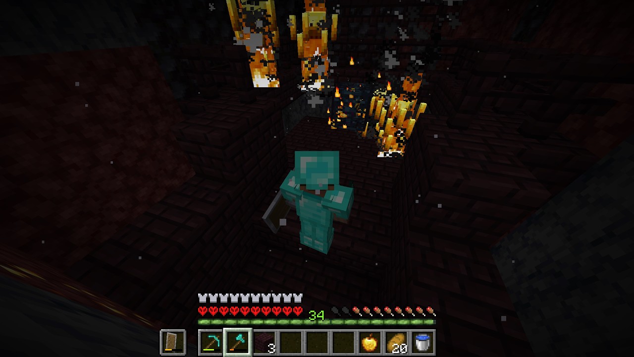 Nether Kalesin'de Blaze Kestim/Hardcore Minecraft
