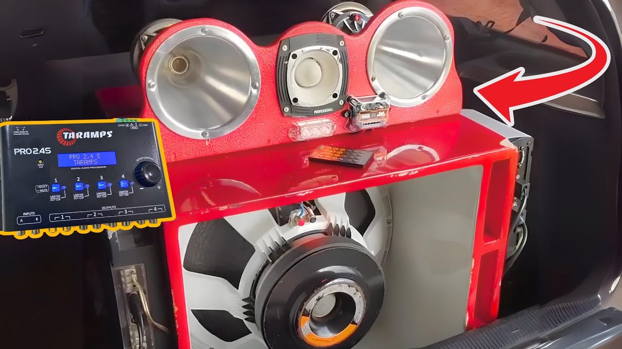 Como regular processador de Áudio TARAMPS - Explicando todas as funções