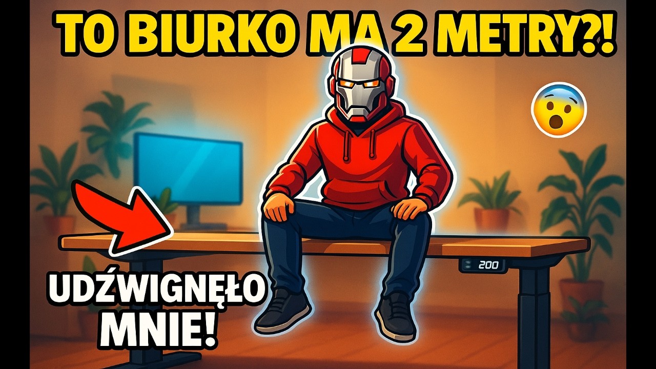 To 200cm elektrycznie regulowane biurko ma 4 NOGI i udźwig 200 KG?! FlexiSpot E7 Plus - Test Biurka
