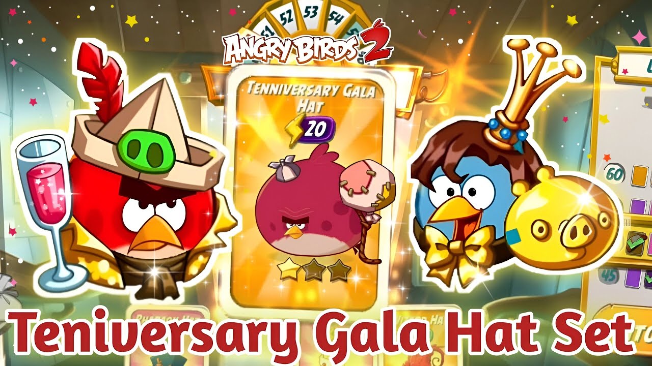 Tower of Fortune 🔮 Day 4 , 5 and 6 for Tenniversary  Gala Hat Set - Terence hat  🥳🤩 - Angry Birds 2 
