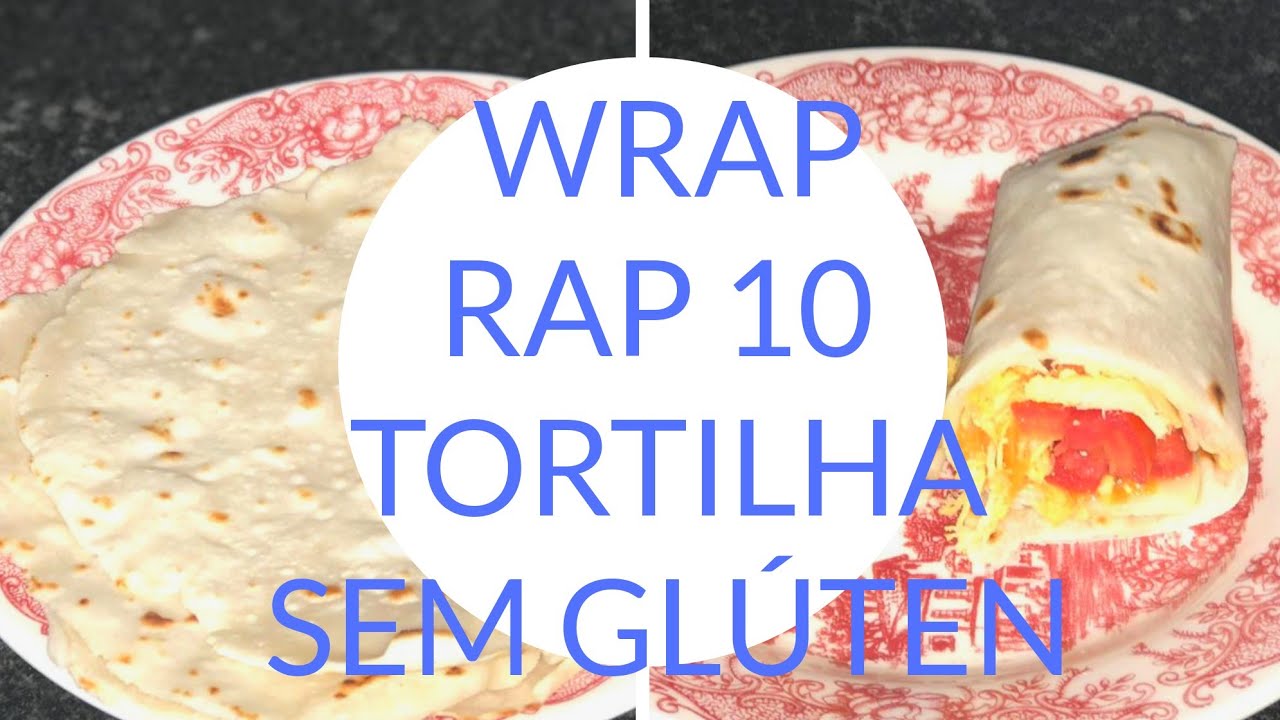 Wrap 10/ tortilha caseira sem glúten e sem lactose