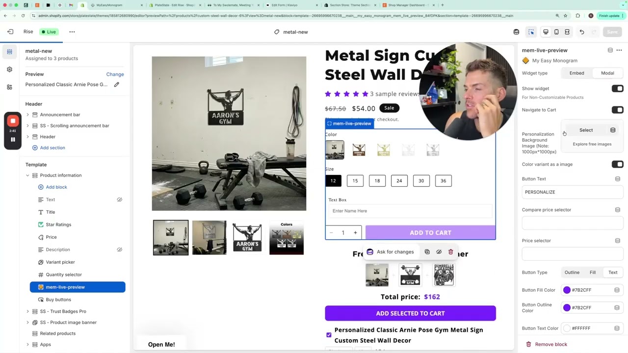 2- BUILD_ Adding Metal Art Personalization Widget
