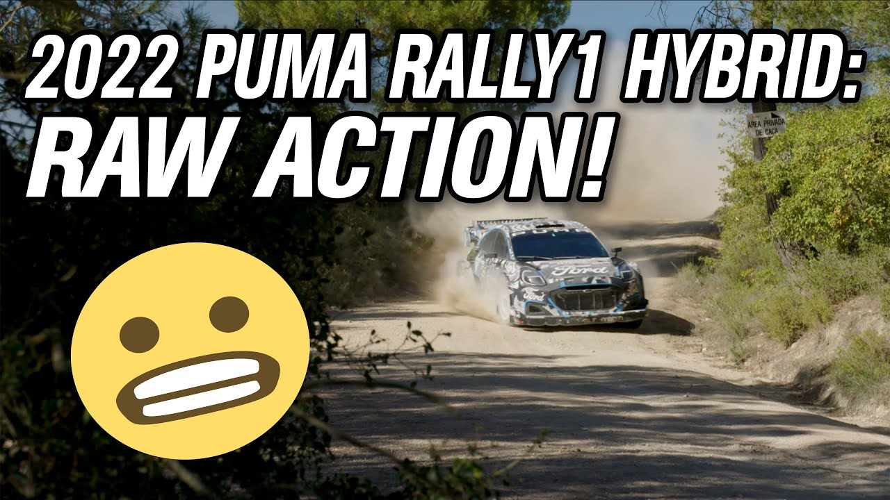 2022 M-Sport Ford Puma Hybrid Rally1 Spain Test - RAW ACTION!