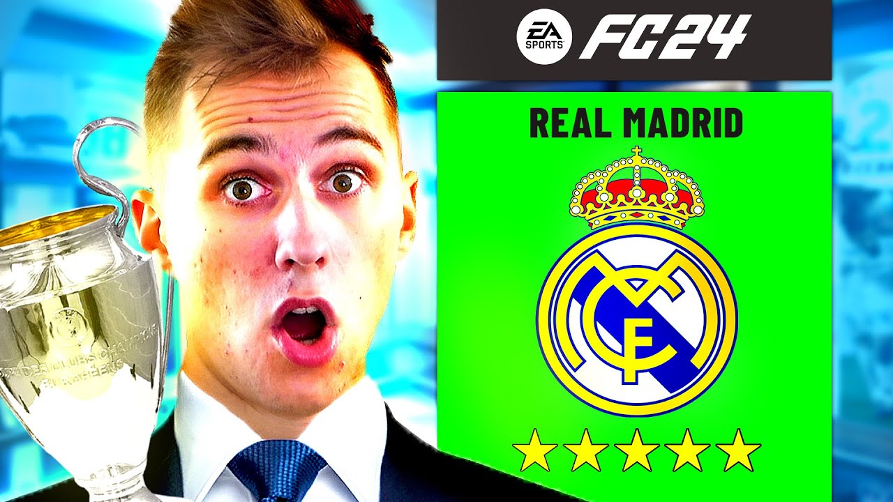 STAL JSEM SE TRENÉREM ROZPADLÉHO REALU MADRID v EA FC 24!! 😰😱