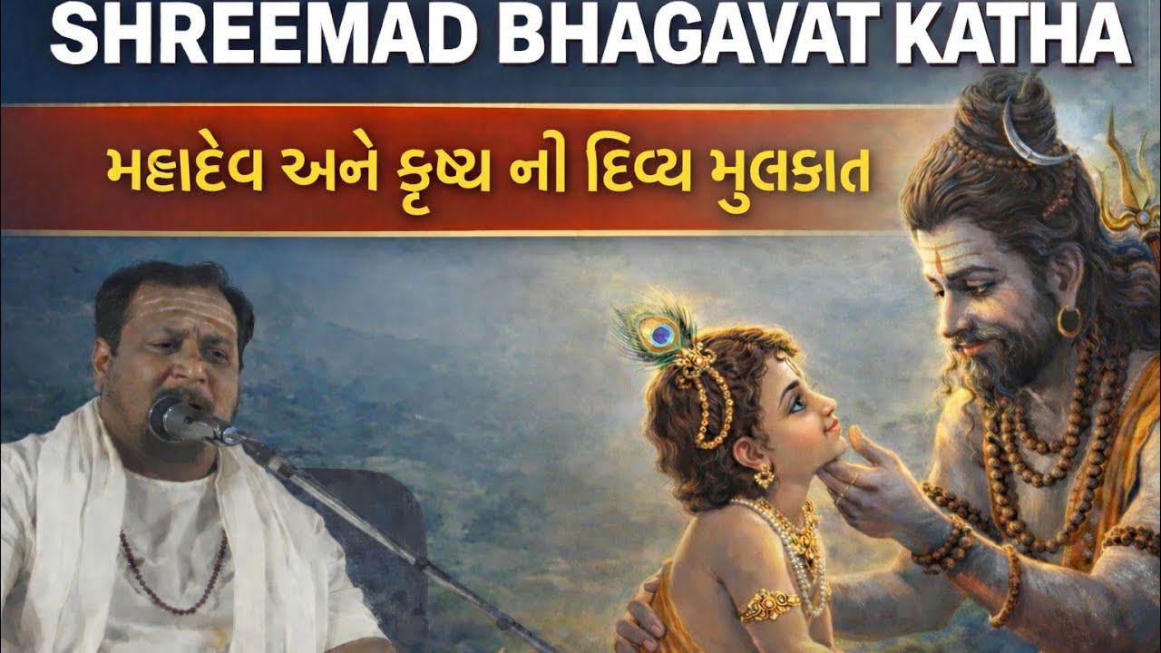 Shreemad Bhagavat Katha | મહાદેવ અને કૃષ્ણ ની દિવ્ય મુલકાત 