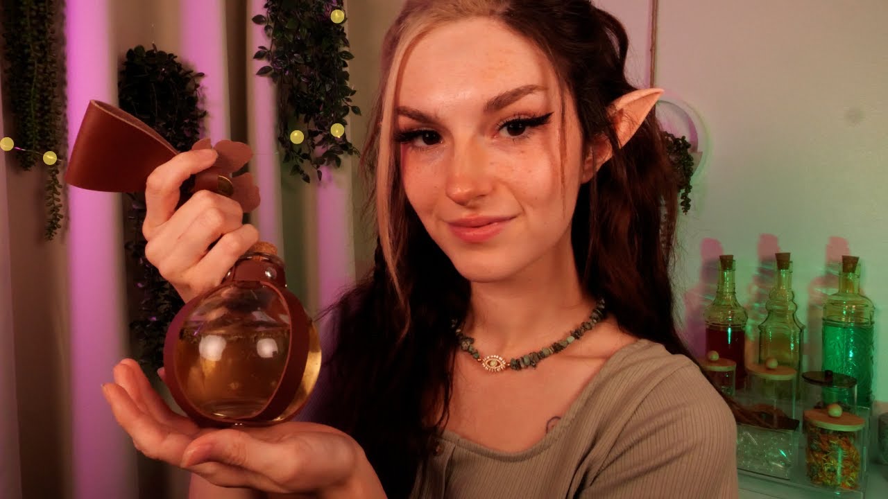 ASMR ~ The Elf Witch's Apothecary 🌿 Potion Making, Mortar & Pestle, Chatting