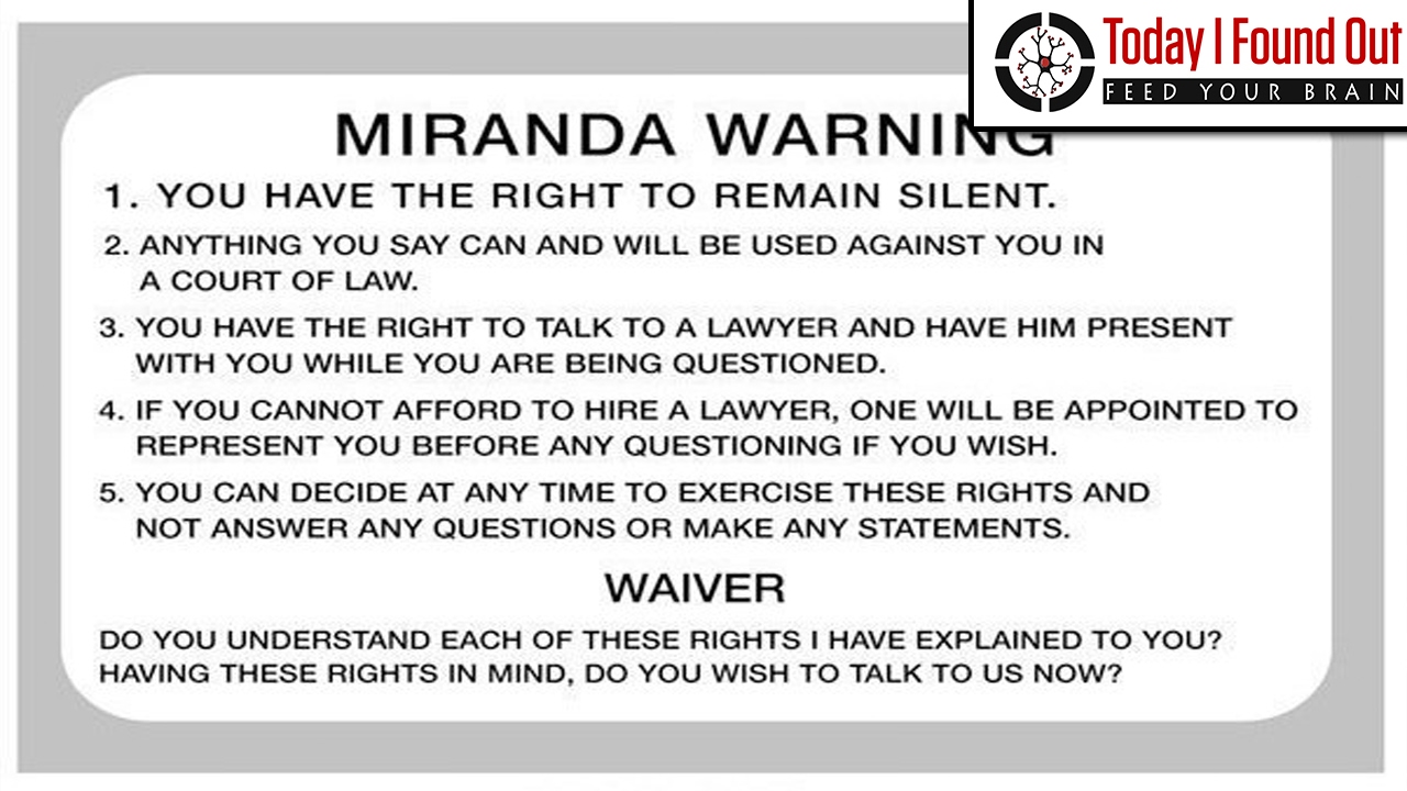Who was Miranda of the Miranda Warning?