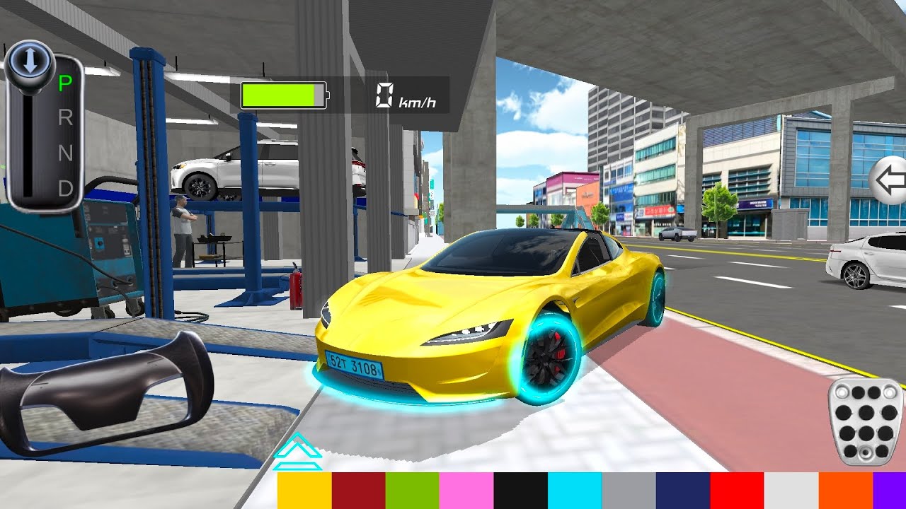 New golden Porsche 911 car for parking - driving class 3D Android game || #gameplay #cargame 