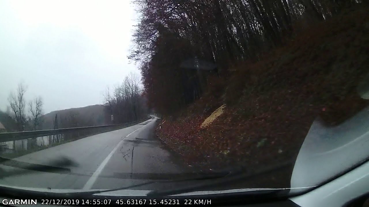 DRIVE #905: Krašić-Jezerine-Vrškovac-Kamanje-Ozalj (Croatia) (timelapse 4x) *Read Description*