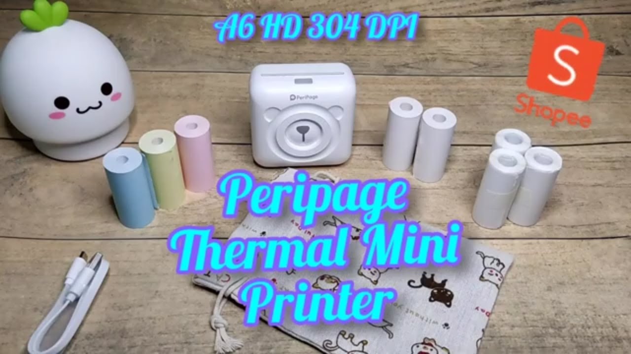 #PeriPage Mini #ThermalPrinter - A6 304dpi HD | #Paperang Alternative | Shopee Philippines
