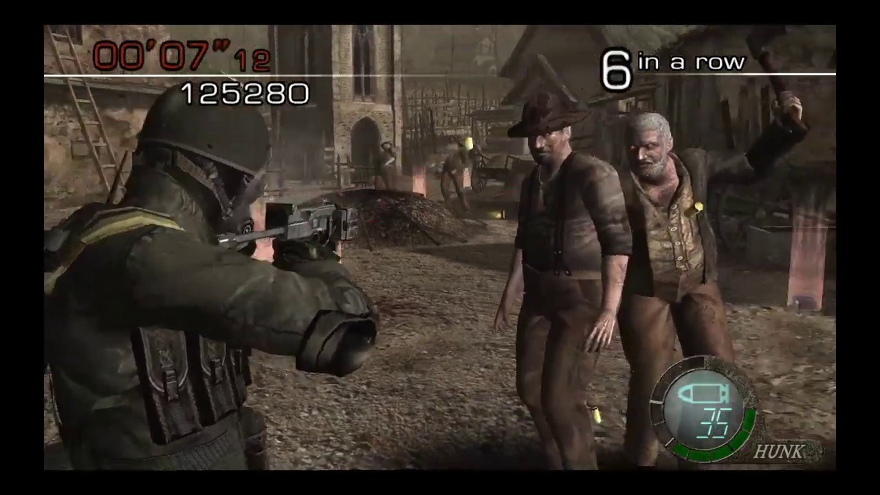 تختيم لعبة Resident evil 4العب بشخصية hank في طرق مرتزقة حققت score  خرافي واقرو وصف جيدا