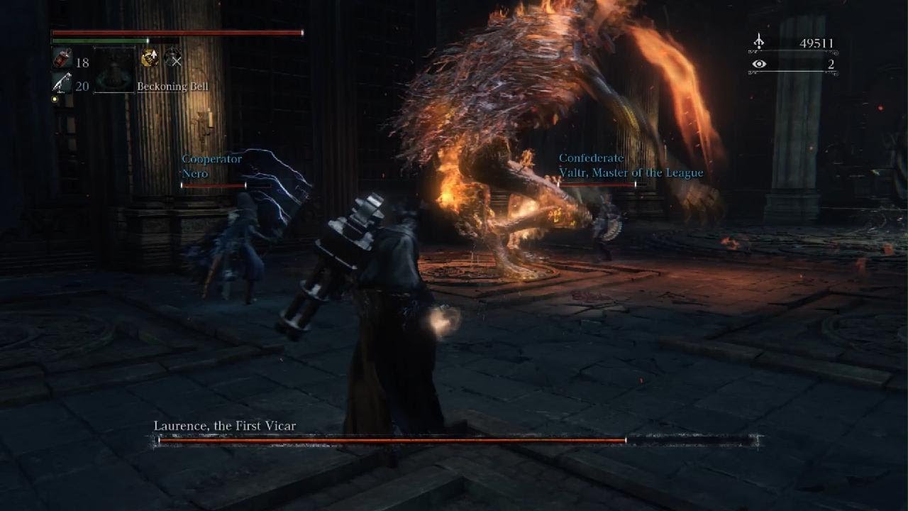 Bloodborne Laurence Boss Fight