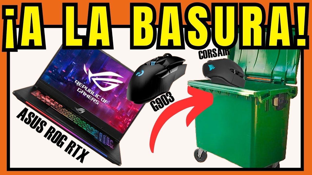 ¡INCREÍBLE! Tiran un PORTÁTIL GAMING y RATONES a la BASURA.