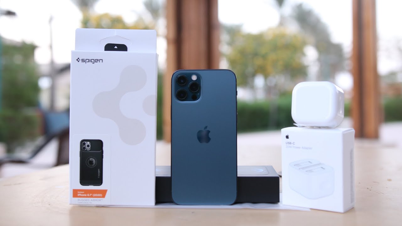 فتح علبة ايفون 12 برو مع الإكسسوارات - iPhone 12 Pro unboxing + Accessories