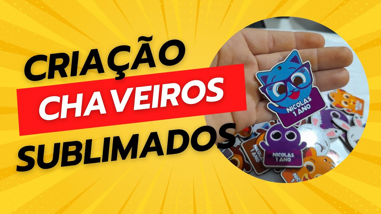 Como Fazer Chaveiros Sublimados em MDF de 3mm