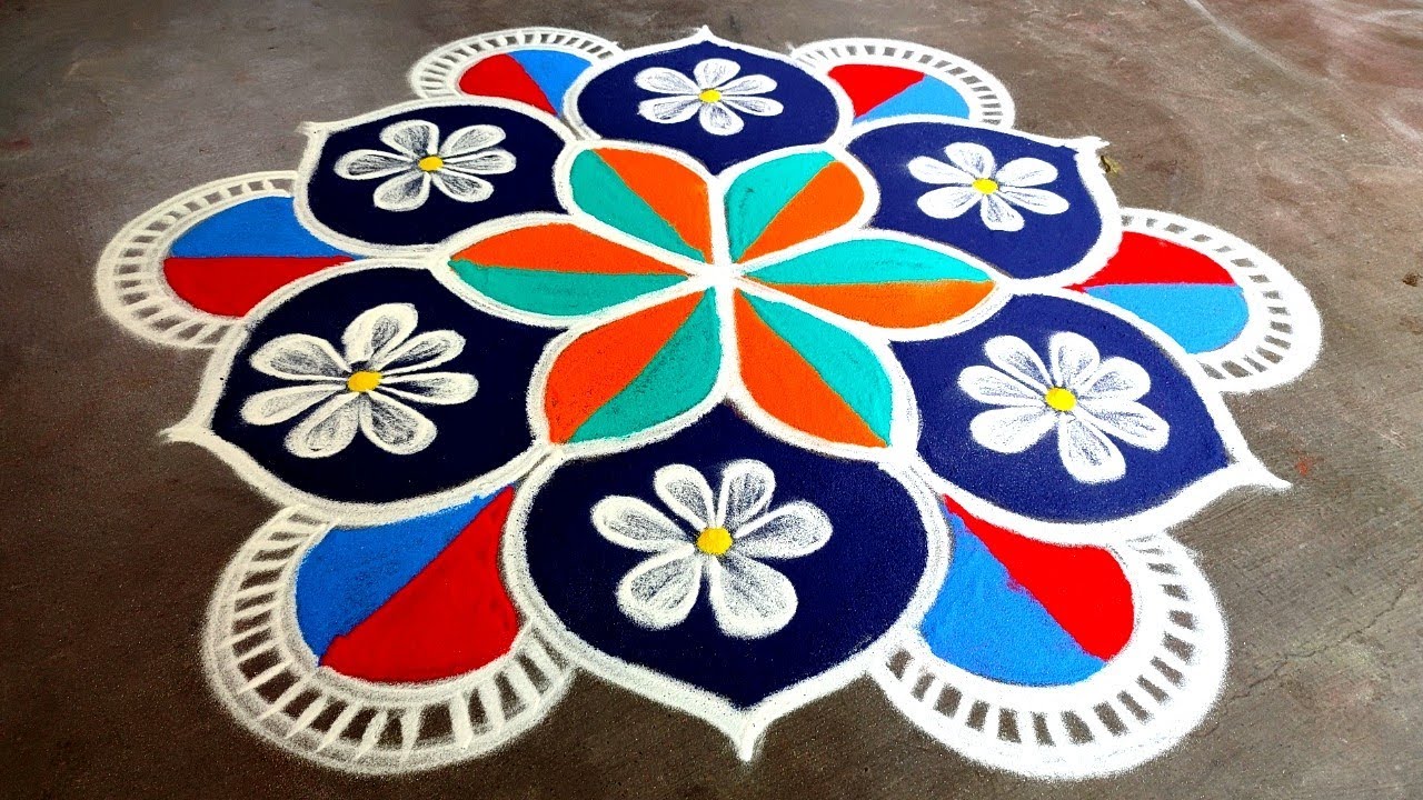 Thaipusam 2026 beautiful colour kolam| thaipoosam simple rangoli|thai madham super Amazing rangoli