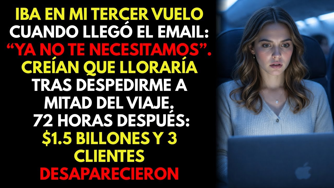 Me despidieron en pleno vuelo cruzando 3 continentes: 1.500 millones y 3 clientes desaparecieron
