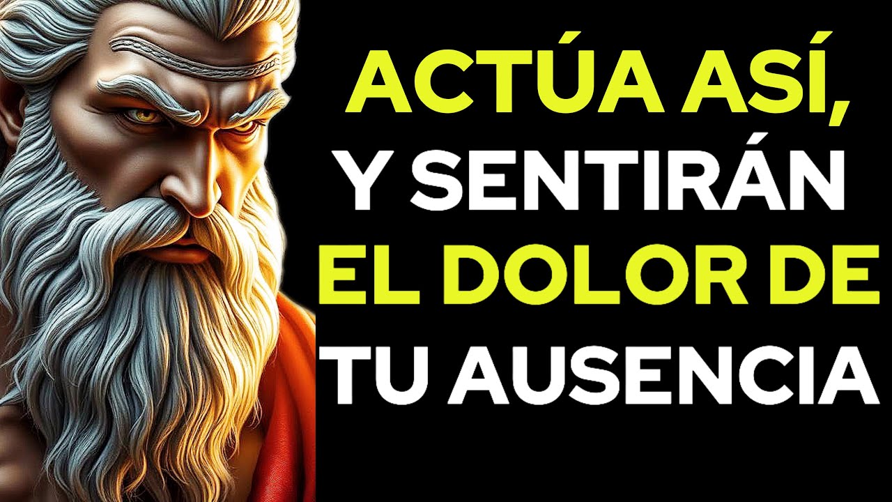 HAZ QUE TU AUSENCIA DUELA M&Aacute;S QUE TU PRESENCIA ESTOICISMO