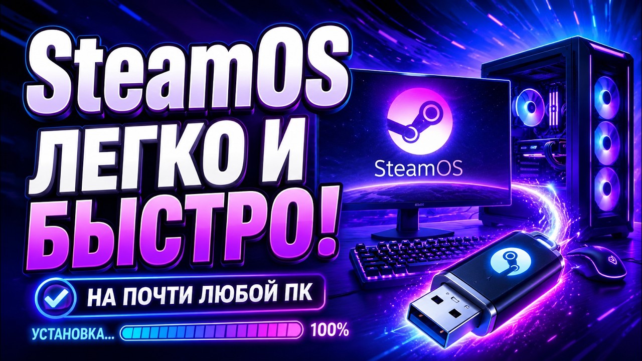 🤔 КАК УСТАНОВИТЬ SteamOS НА ЛЮБОЙ КОМПЬЮТЕР 🤔