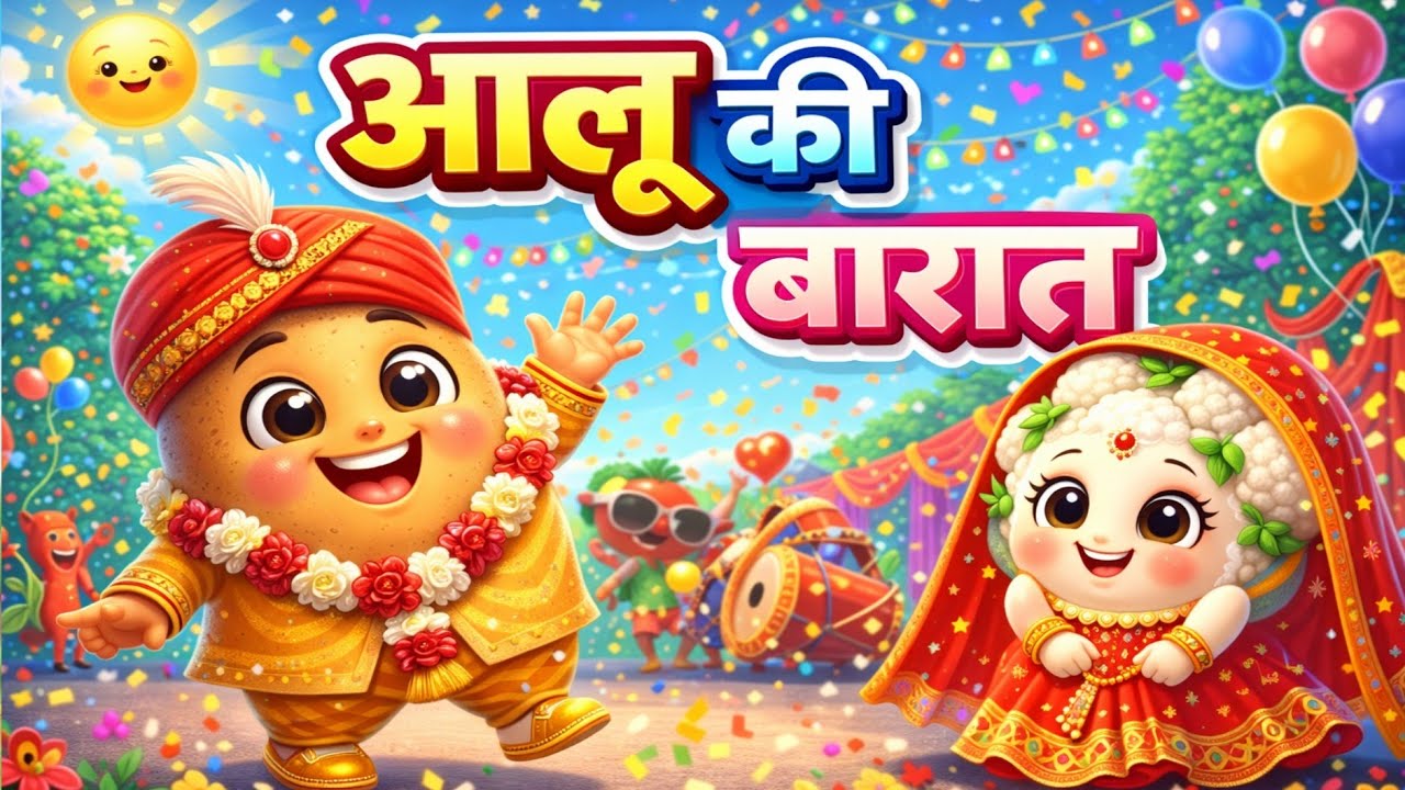 आलू की बारात | Aalu Gobhi Ki Shaadi Song | Funny Kids Rhyme | Nursery Poem | TinTon TV Hindi