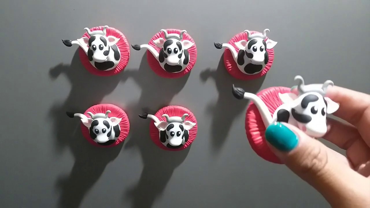 Vaquitas Imantadas Porcelana fria / Polymer Clay / Plastilina