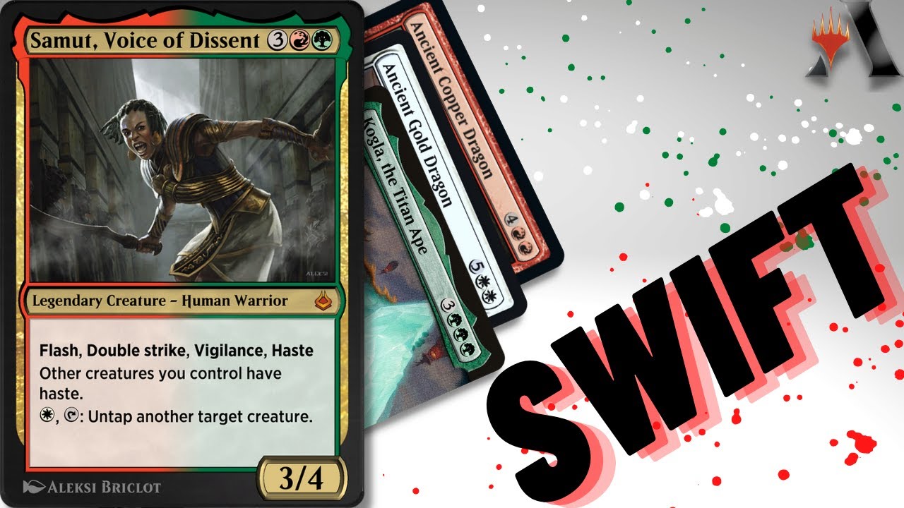 Some Cards Are So Broken With Haste! | Samut, Voice of Dissent | Historic Brawl Commander MTG Arena
