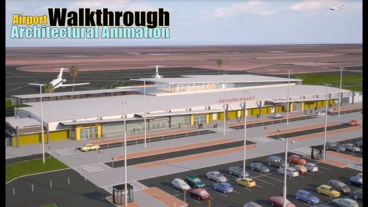 Walkthrough for Karratha Airport Australia by Yantram Architectural Animation