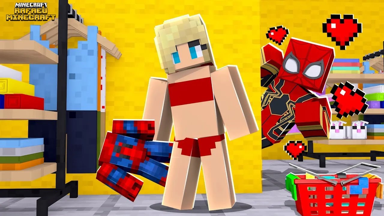 HOMEM ARANHA Espionou a MENINA ARANHA no Minecraft