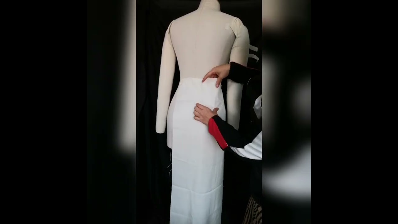 tutorial patronaje pantalón básico sobre maniquí o sobre cuerpo humano